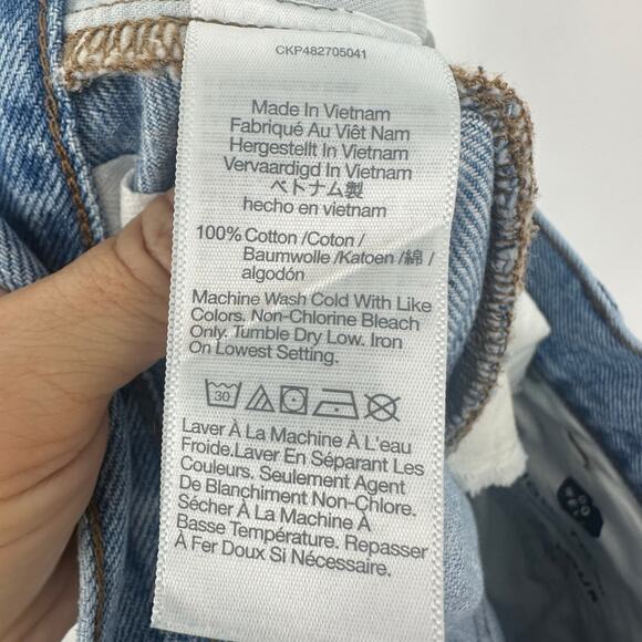 Madewell Womens Superwide Leg Jeans Size 26 High Rise Blue Casual Minimalist - Picture 9 of 12